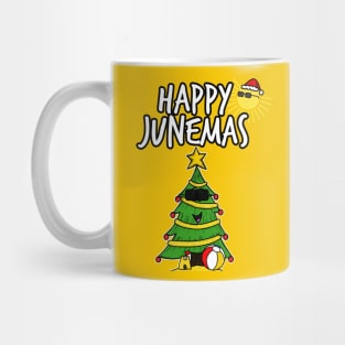 Happy Junemas Christmas June 2021 Tree Summer Funny Mug